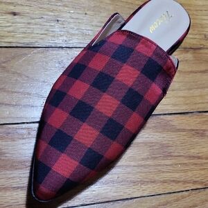 Torrid Red and Black Plaid Women's Shoe